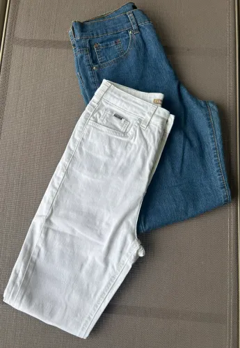 CALÇAS JEANS FEM. TAM 36 - C&A + FOREVER 21 