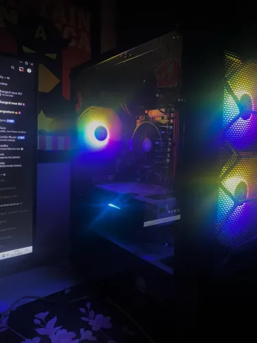 GABINETE PRETO 3 FANS RGB
