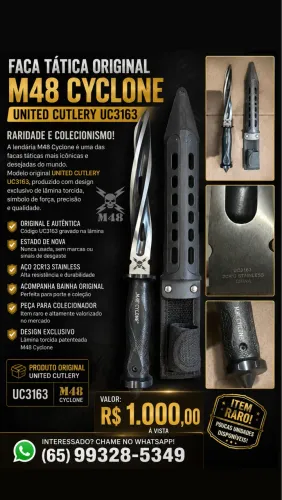 Faca M48 Cyclone Original United Cutlery UC3163 - Raridade