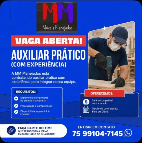 Preciso de um Auxílio de ajudante com experiência urgente