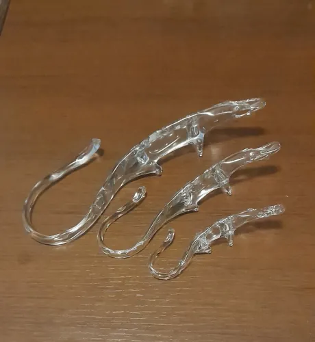 Vendo trio de jacarés em cristal