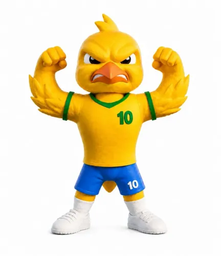 Canarinho Brasil Campeão Copa 2026 - Decoração Torcedor