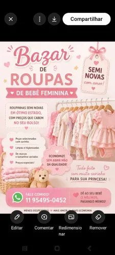 Roupas de bebê feminina