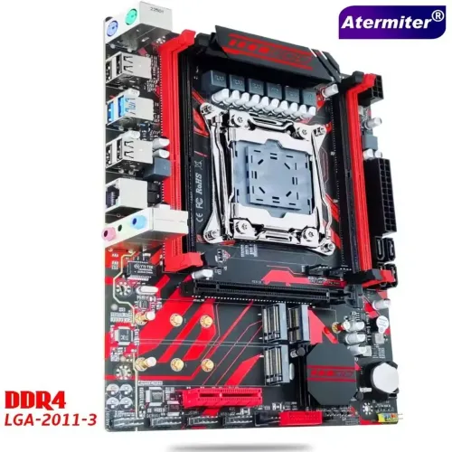 Placa mãe Atermiter-X99D4, LGA2011-3, USB3.0, NVME M.2 SSD, Suporte DDR4,
