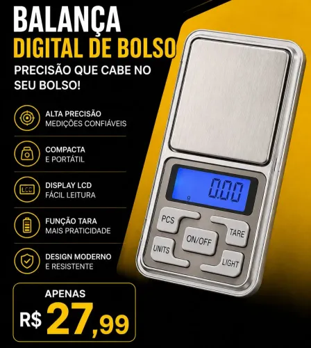 Balança de precisão de bolso