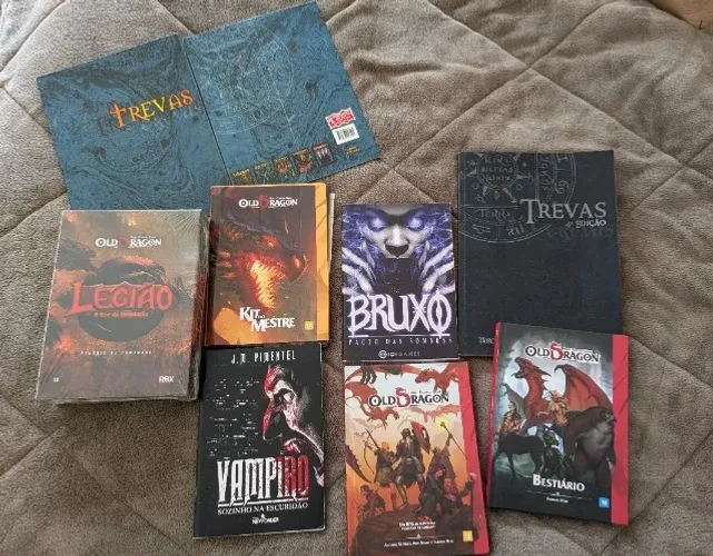 Kit RPG - Trevas Daemon, Old Dragon - Buró Editora - Livro Mestre, Bestiário, Vampiro etc