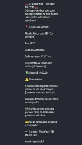 Vendo moto super boa e econômica