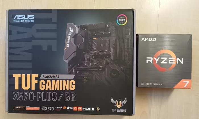 Placa Mãe Amd Asus X570 + Processador Ryzen7 5800X Usados!