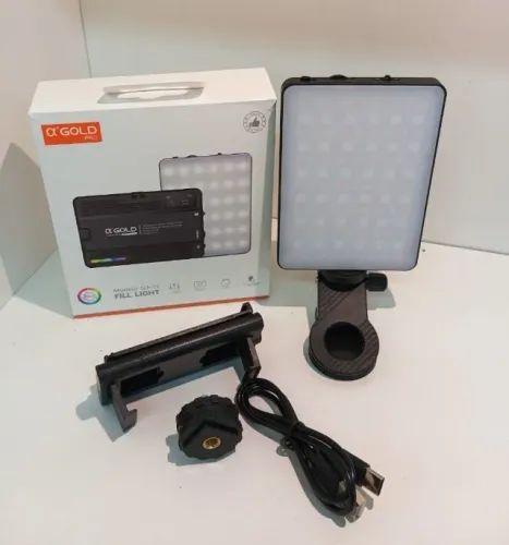Luz De Preenchimento Rgb Mobile Para Câmera Tablet Celular 127/220v Preto