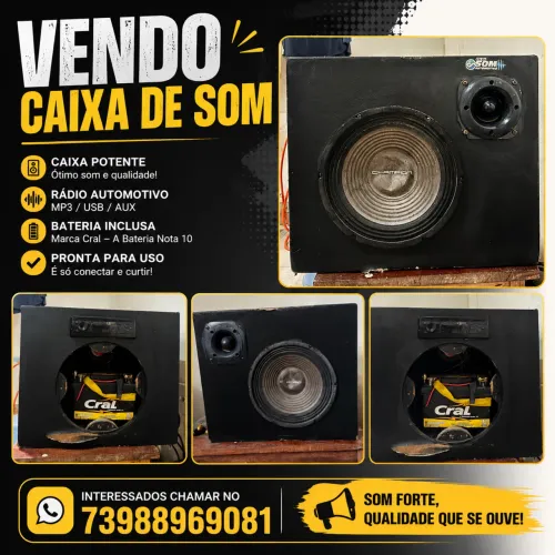 Vendo caixa de som - propaganda e afins 