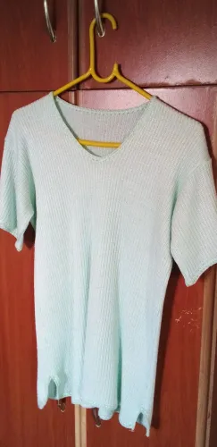 Blusa de linha verde água Tam M
