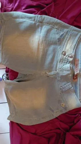 Shorts jeans feminino handara 42/44//46 semi novo, ( 5 peças por 150)
