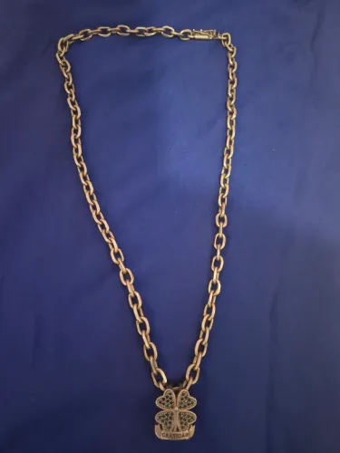 Cordão de moeda + pingente