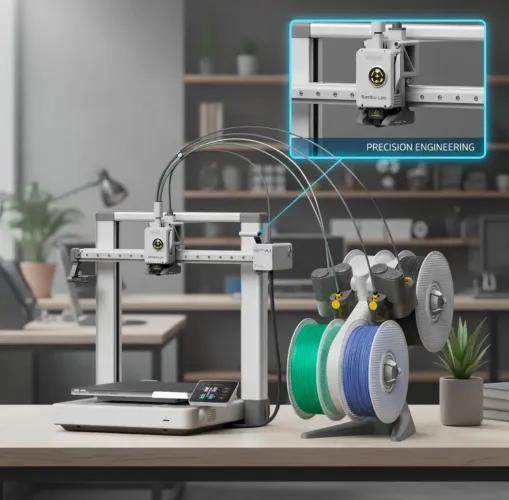 Impressora 3d Bambu Lab A1 Combo Ams Lite - Multicolorida