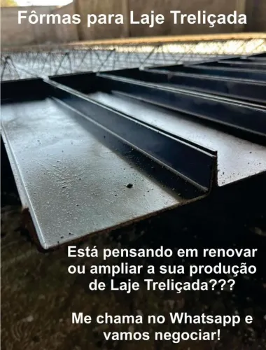 Forma de laje treliçada 6m