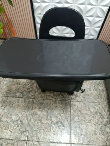 Cadeira diva manicure santa clara com gaveta e bandeja