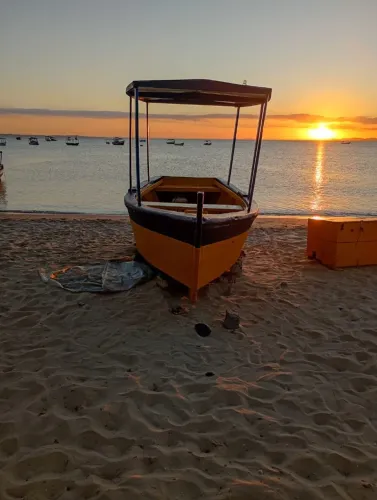 Barco novo em praia grande