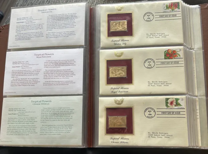 Golden Replicas of United States Stamps 
