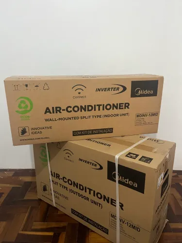 AR CONDICIONADO MIDEA SPLIT INVERTER 12.000 BTUS CONNECT WIFI NOVO NA CAIXA LACRADO