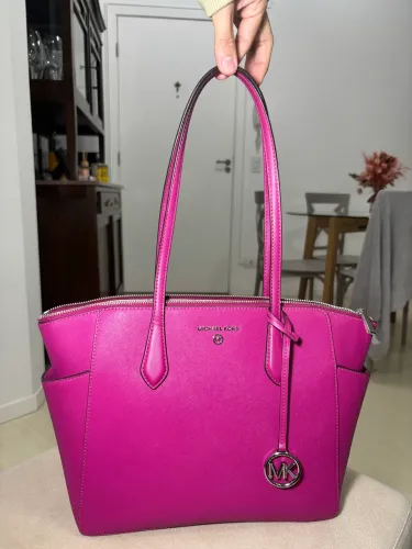 Bolsa Michael Kors rosa média Nova