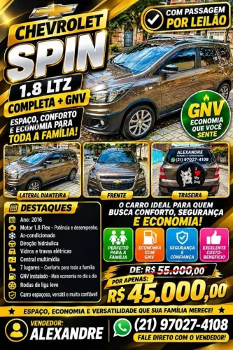 Chevrolet Spin Activ 1.8 8V Econo. Flex 5P Aut. 2016