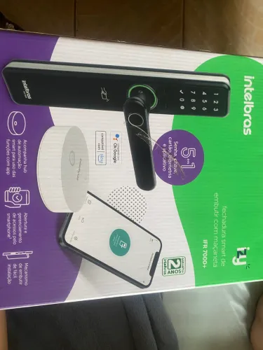 Fechadura Smart de Embutir com Maçaneta