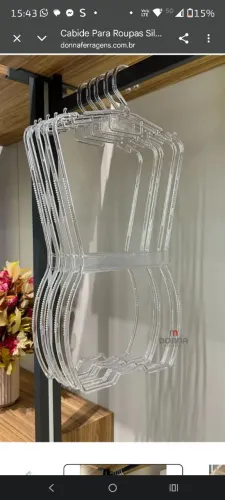Cabides acrílico silhueta 