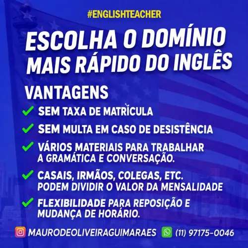 Aulas de inglês