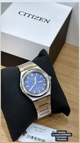 CITIZEN Zenshin Titanium AW0130-85L azul - Sem uso e Garantia internacional de 3 anos