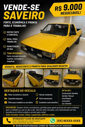 Volkswagen Saveiro CL 1.6 MI / CL/ C 1.6 1993
