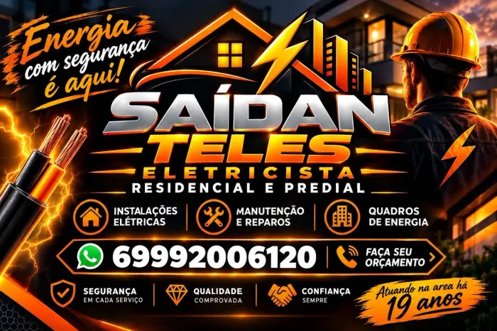 Eletricista residencial e predial
