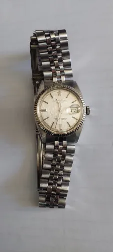 Relógio rolex 1601 aço e ouro 