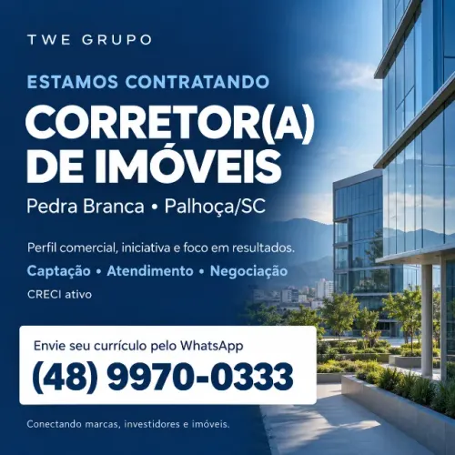 VAGA CORRETOR DE IMÓVEIS