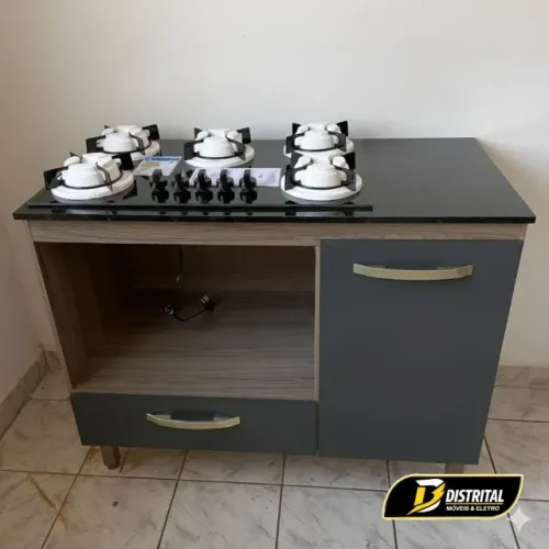 Balcão Fit P/ Cooktop 4 ou 5 Bocas Nicioli Pronta Entrega