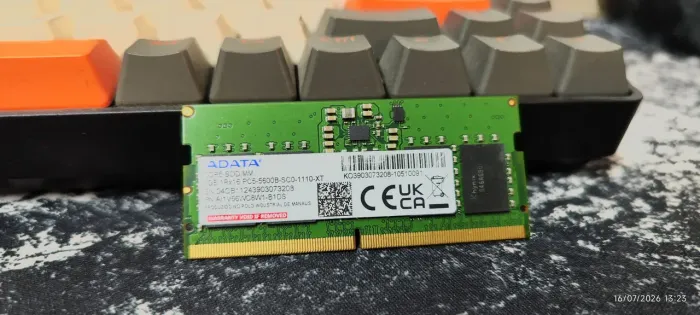 Memória ram 8GB DDR5 notebook 