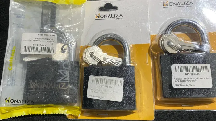 Cadeados 60mm novos 50 cada
