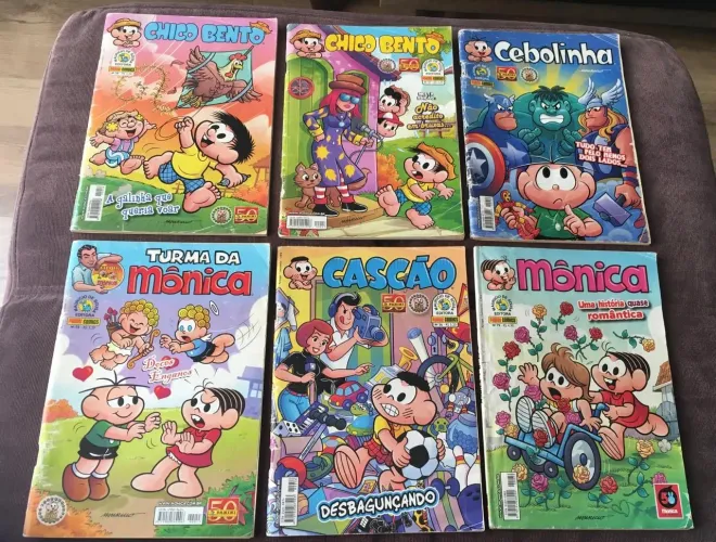 Lote GIBS TURMA da Monica - cebolinha - os 6 por 99