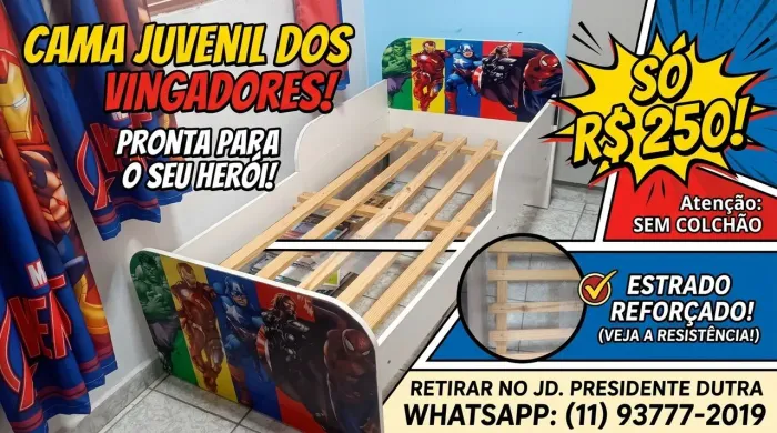 Cama Infantil Avengers