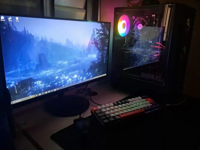 Preço negociavel PC Gamer Completo i7 + RX 580 8GB + 16GB + Monitor 100Hz (Setup Pronto!)