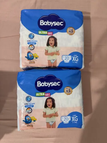 Fralda BabySec XG - 2 pacotes