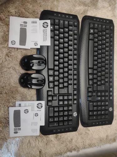 Dois kit de teclados e mouses completos HP original e novo