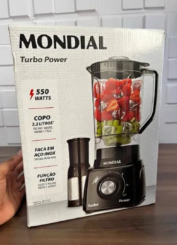 Mondial Power turbo NOVO 3 velocidade Lacrado Com filtro