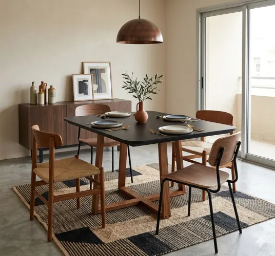 Mesa pé trançado redonda ou quadrada (não acompanha cadeira)