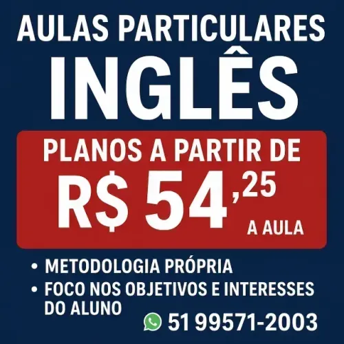 Aulas particulares de inglês