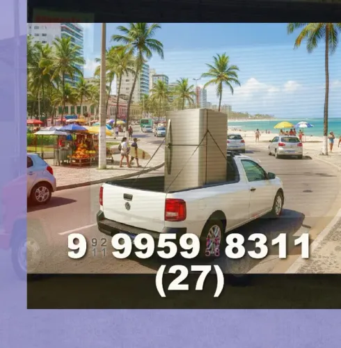 Frete disponível em Vila Velha, Praia da Costa e Ponta da Fruta!