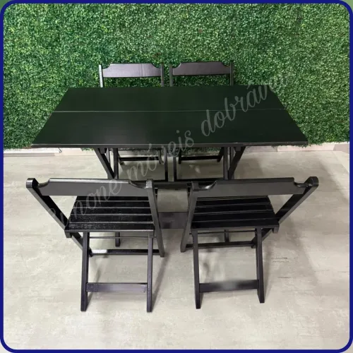 Mesa bar 1,20x70 com 4 cadeiras
