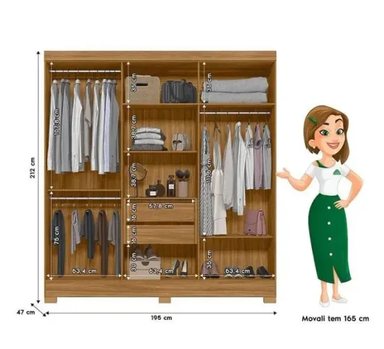 Guarda-roupa solteiro 