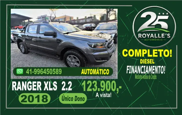 Ford Ranger XLS 2.2 4X4 CD Diesel Aut. 2018