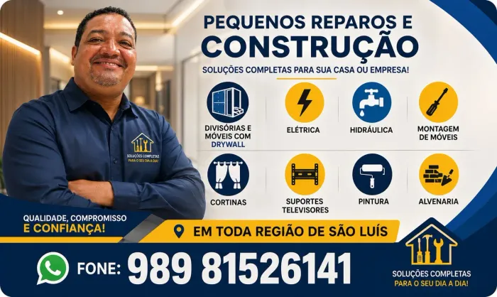 Reformas e Pequenos reparos,Casas e Apartamentos