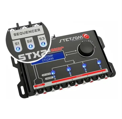Processador De Audio Digital Equalizado 2448 Stx2448 Stetsom